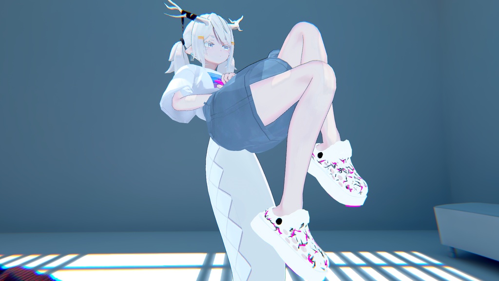【VRCHAT想定3Dモデル】ScribbleSandal【ヨルちゃん、犀莉ちゃん対応】 #KoiWasLie