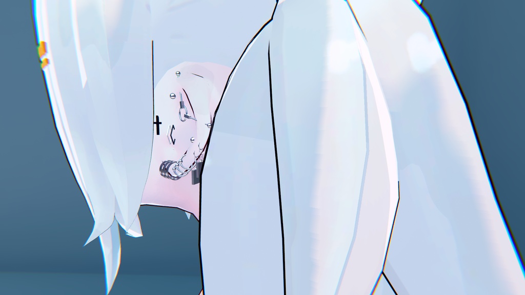 【VRCHAT想定3Dモデル】HalfDeadPierces pt.2【アクセサリ】 #KoiWasLie