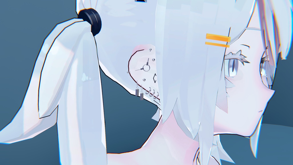 【VRCHAT想定3Dモデル】HalfDeadPierces pt.2【アクセサリ】 #KoiWasLie