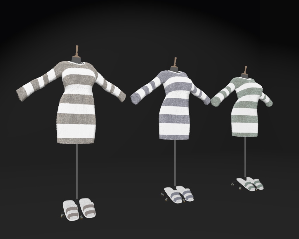 【VRCHAT想定3Dモデル】SugarHoney,Ice&Tea【龍のヨルちゃん対応衣装】 #KoiWasLie