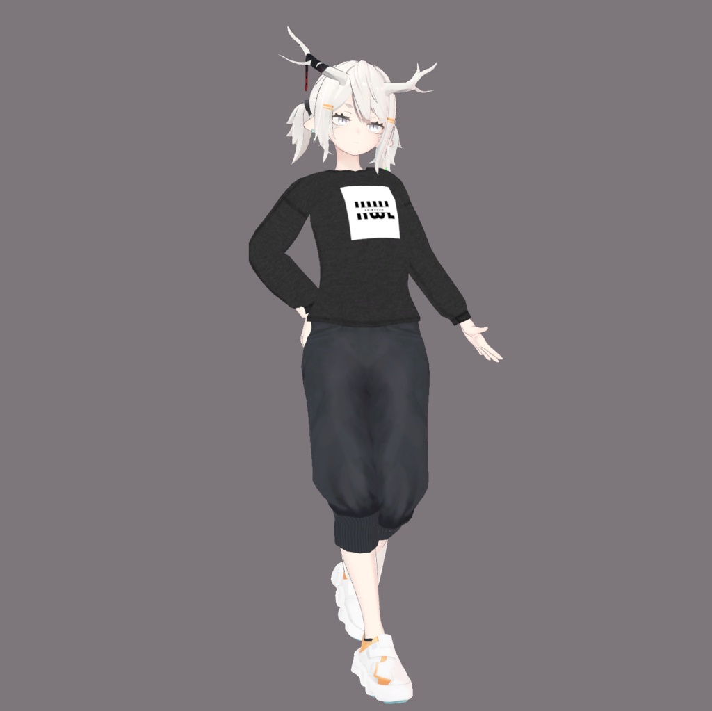 【VRCHAT想定3Dモデル】Simple Pullover【3アバター対応】 #KoiWasLie
