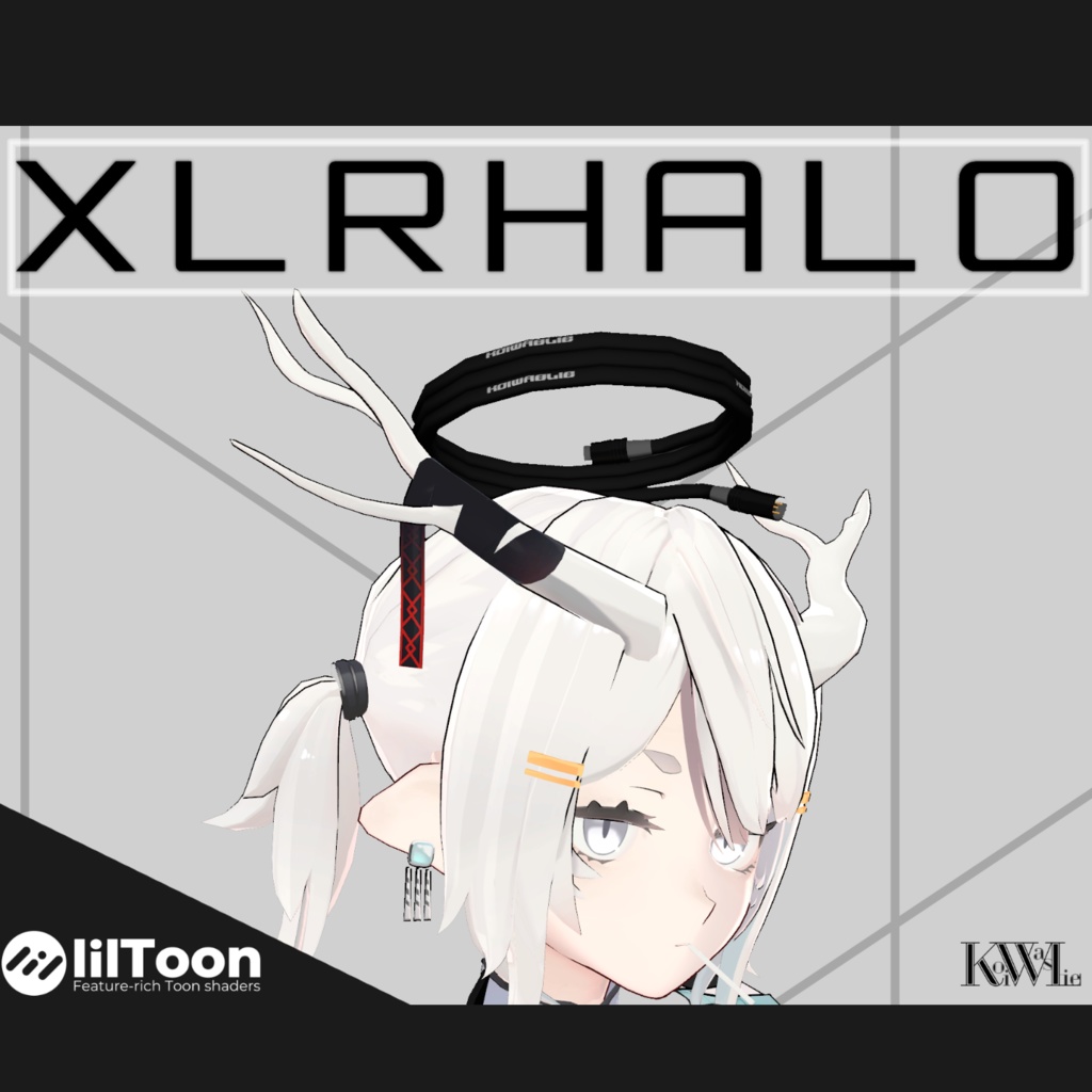 【VRCHAT想定3Dモデル】XLRHALO【アクセサリ】 #KoiWasLie
