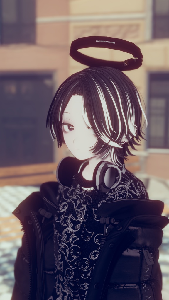 【VRCHAT想定3Dモデル】CL-34R-G1RL【ヘッドホン】 #KoiWasLie