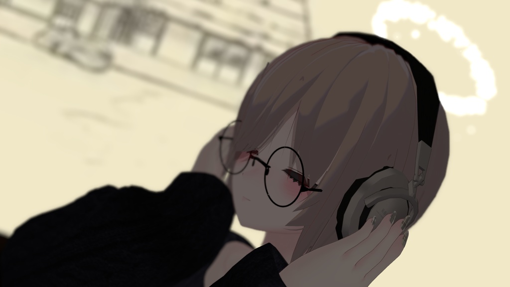 【VRCHAT想定3Dモデル】CL-34R-G1RL【ヘッドホン】 #KoiWasLie