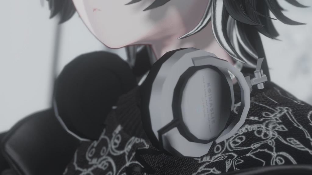 【VRCHAT想定3Dモデル】CL-34R-G1RL【ヘッドホン】 #KoiWasLie