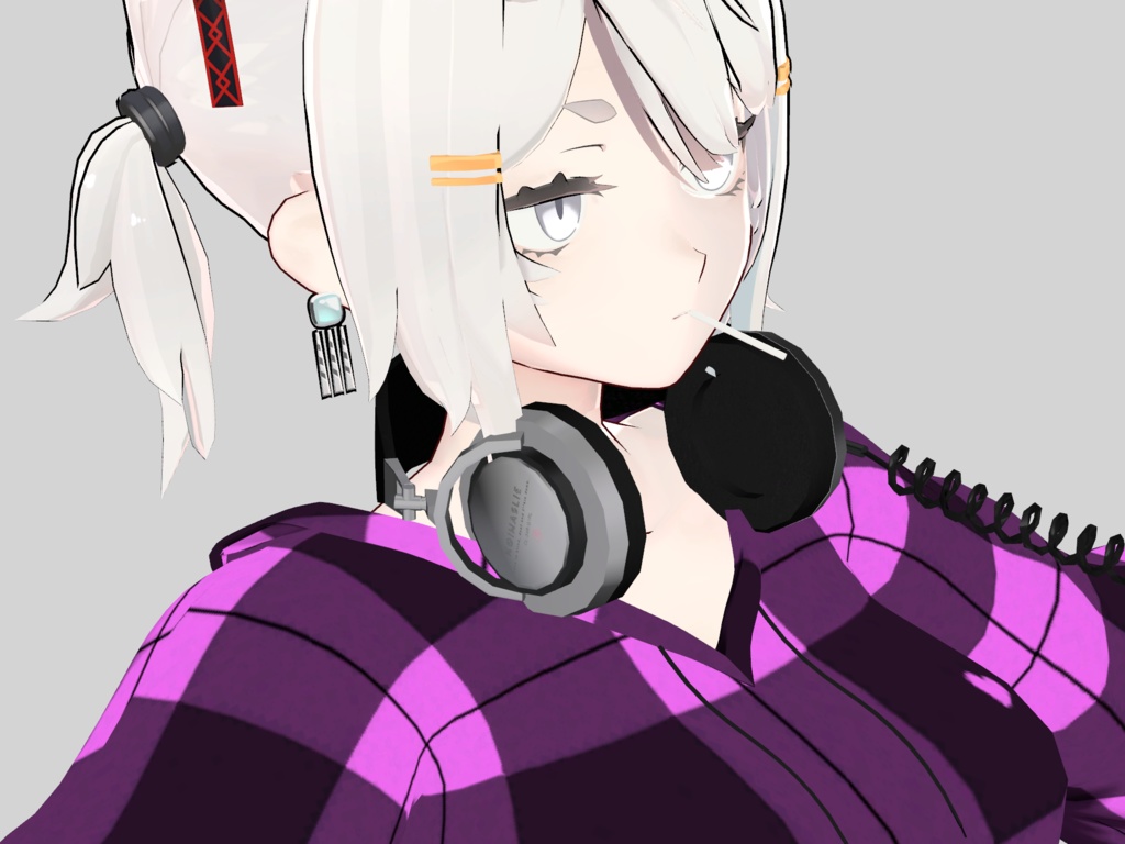 【VRCHAT想定3Dモデル】CL-34R-G1RL【ヘッドホン】 #KoiWasLie