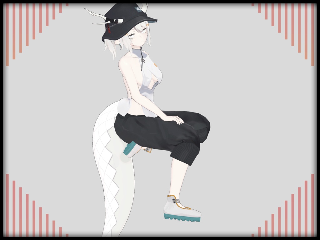 【VRCHAT想定3Dモデル】Mod.Chinashoes【龍のヨルちゃん対応】 #KoiWasLie
