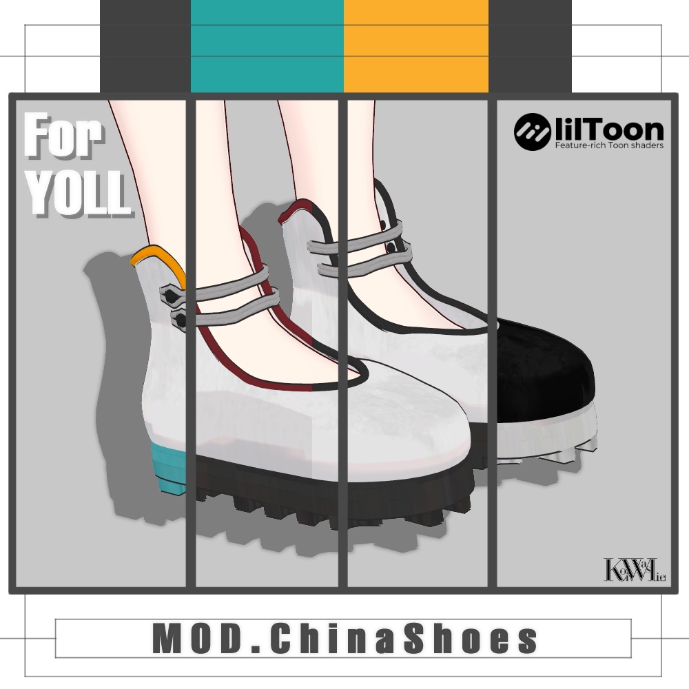 【VRCHAT想定3Dモデル】Mod.Chinashoes【龍のヨルちゃん対応】 #KoiWasLie