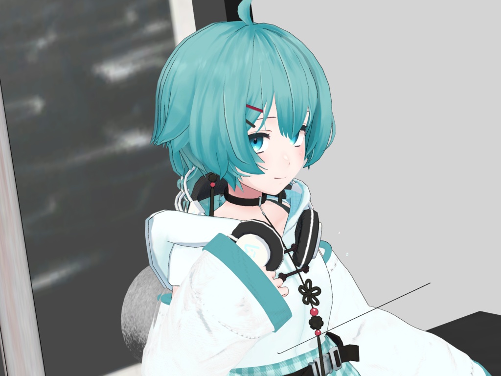 【VRCHAT想定3Dモデル】Mod.Armcover【龍のヨルちゃん、薄荷ちゃん対応】 #KoiWasLie