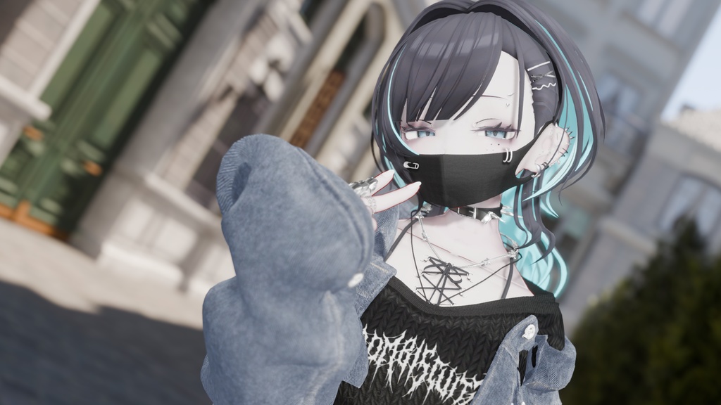 【VRCHAT想定3Dモデル】M.a.a.D Mask【龍のヨルちゃん対応】 #KoiWasLie