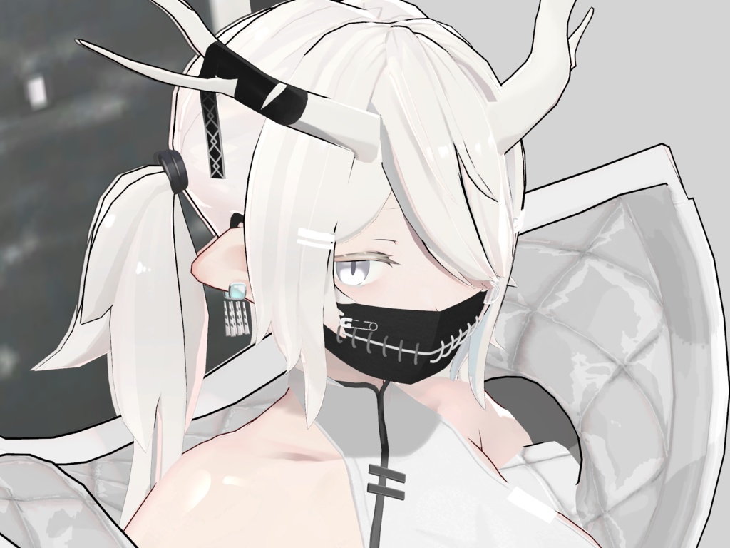 【VRCHAT想定3Dモデル】M.a.a.D Mask【龍のヨルちゃん対応】 #KoiWasLie