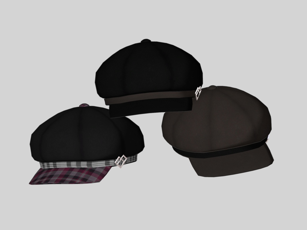 【VRCHAT想定3Dモデル】Based Casquette【キャスケット】 #KoiWasLie