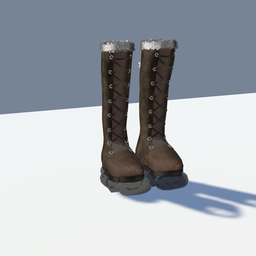 【VRCHAT想定3Dモデル】SoftMochaBoots【Lapwing対応】 #KoiWasLie
