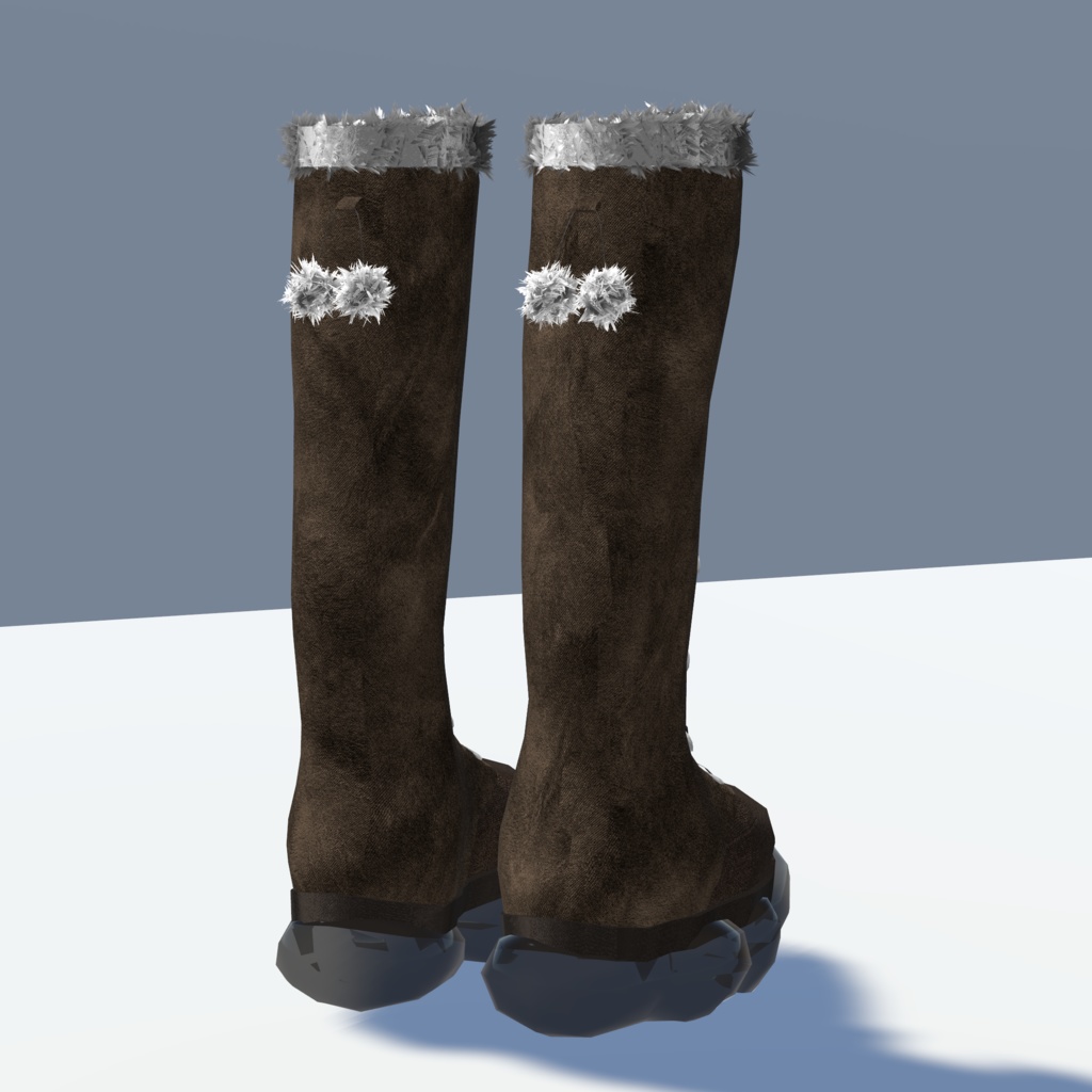 【VRCHAT想定3Dモデル】SoftMochaBoots【Lapwing対応】 #KoiWasLie