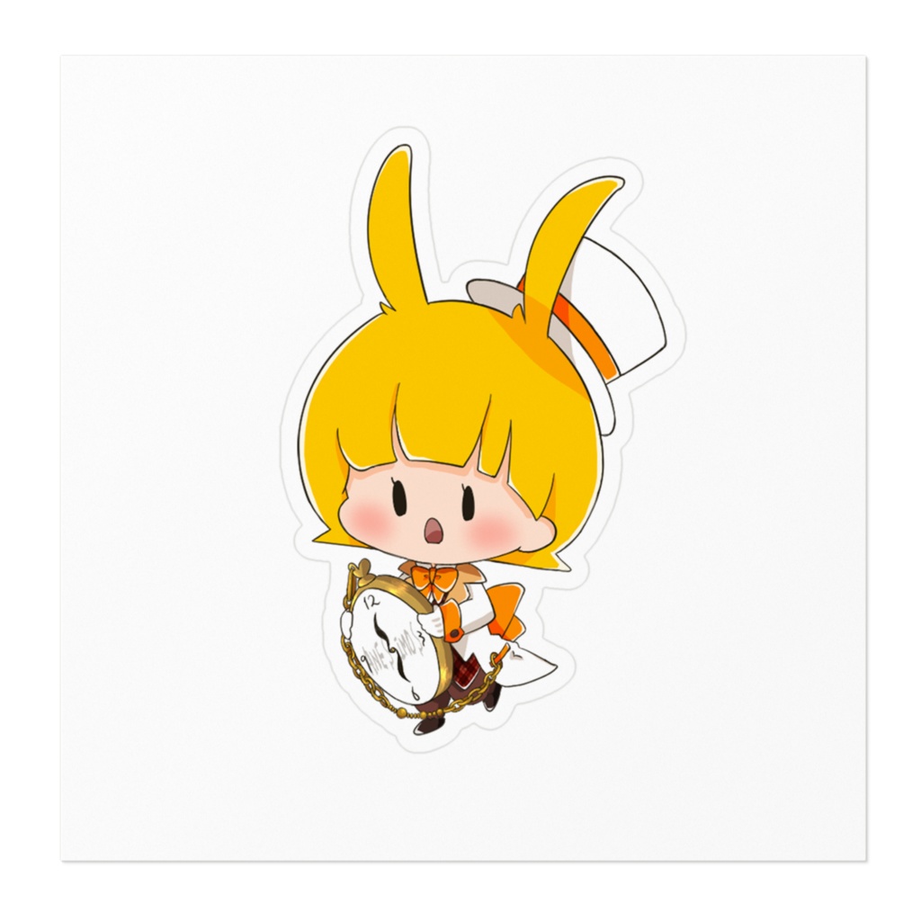 ゆう(白うさぎVer.)ステッカー
