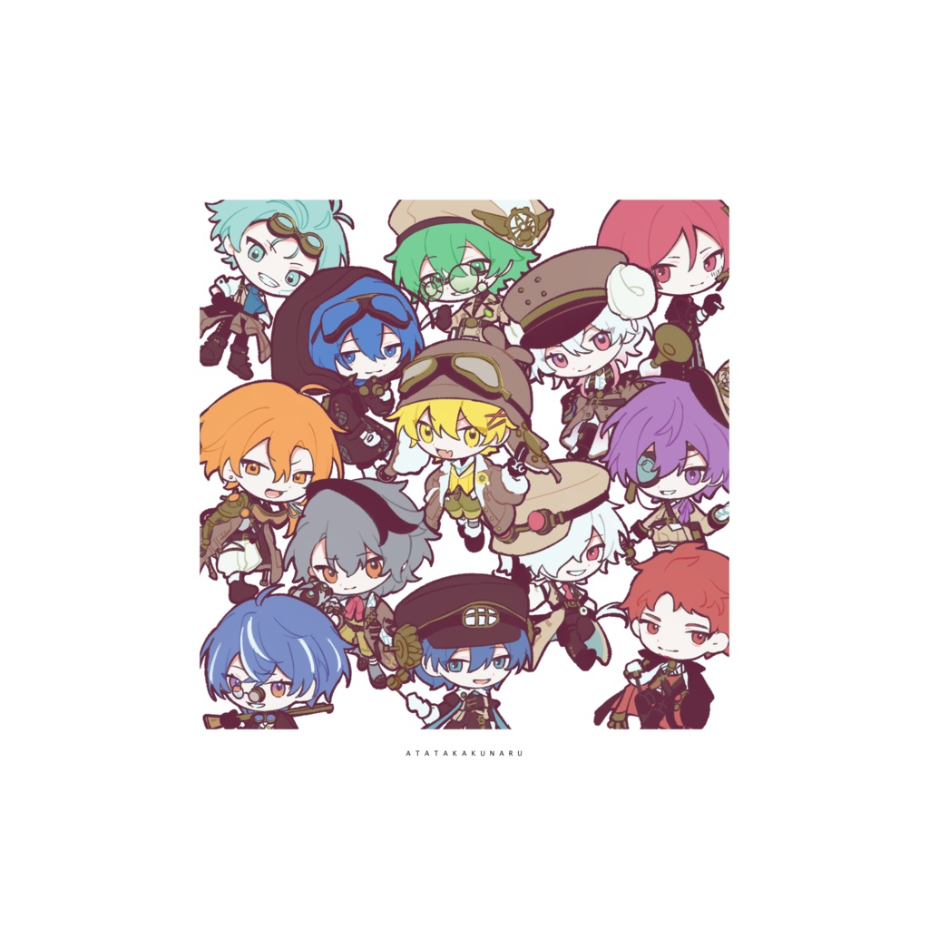 あたなるスチームパンクウッドキーホルダー