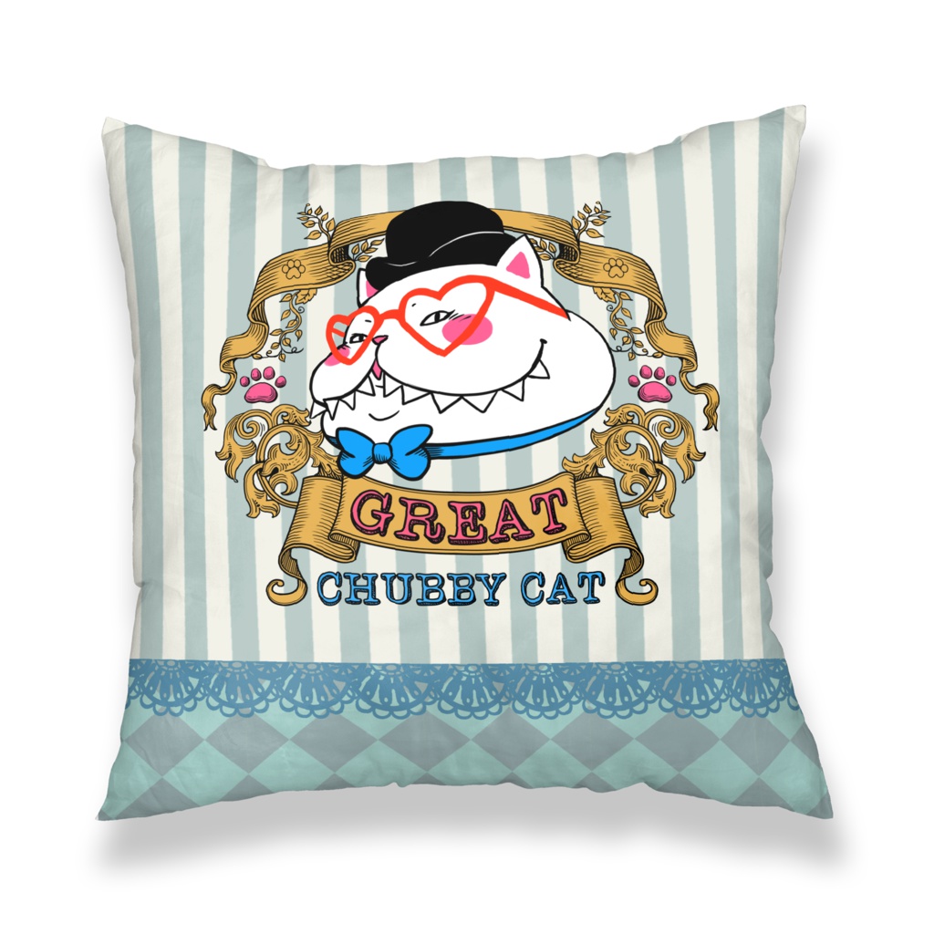 ♡ビクトリアンスタイルのグレート太猫♡クッションカバー