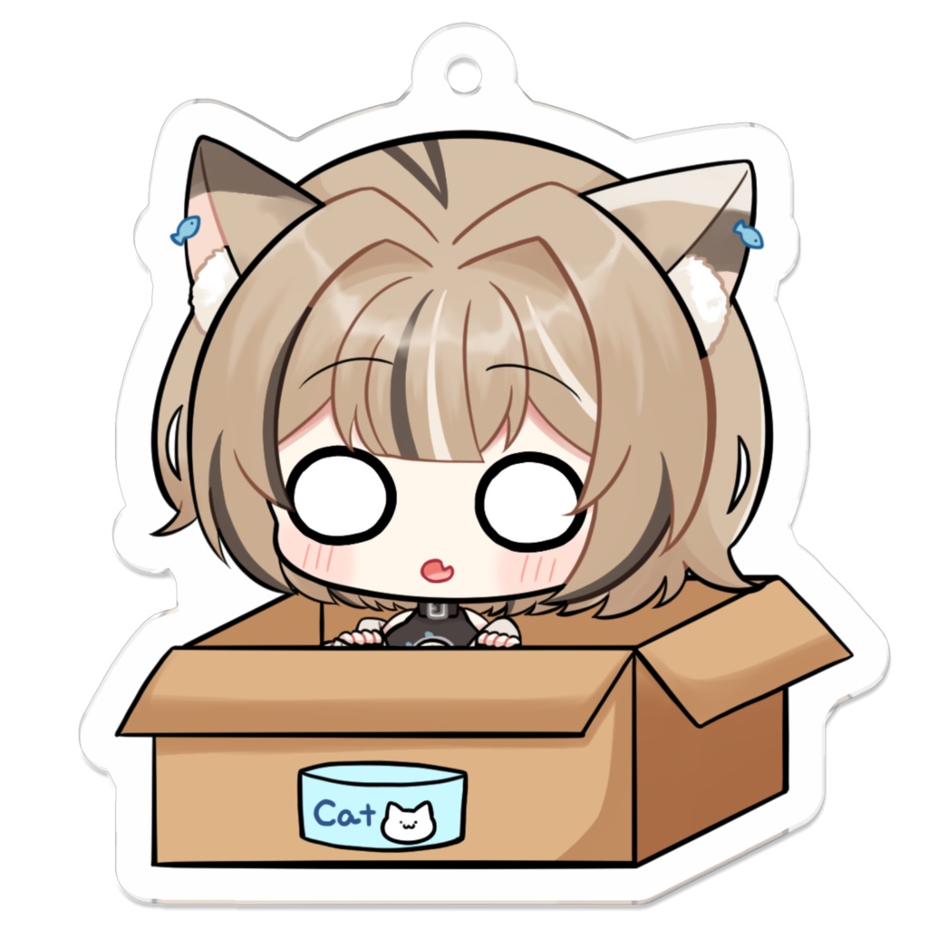 寝恋しらすアクリルキーホルダー 箱入りほげ(小)