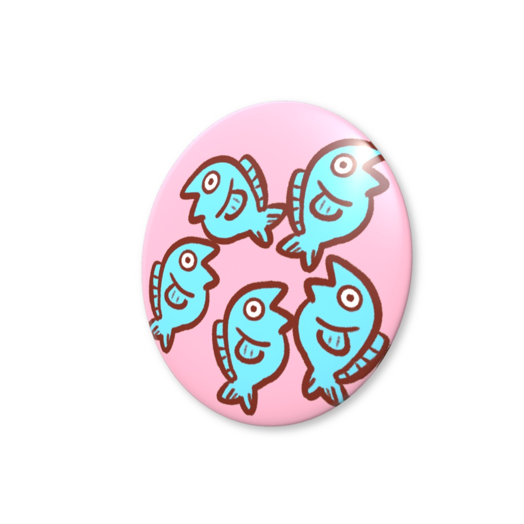 寝恋しらす缶バッジD🐟生誕祭記念🐈