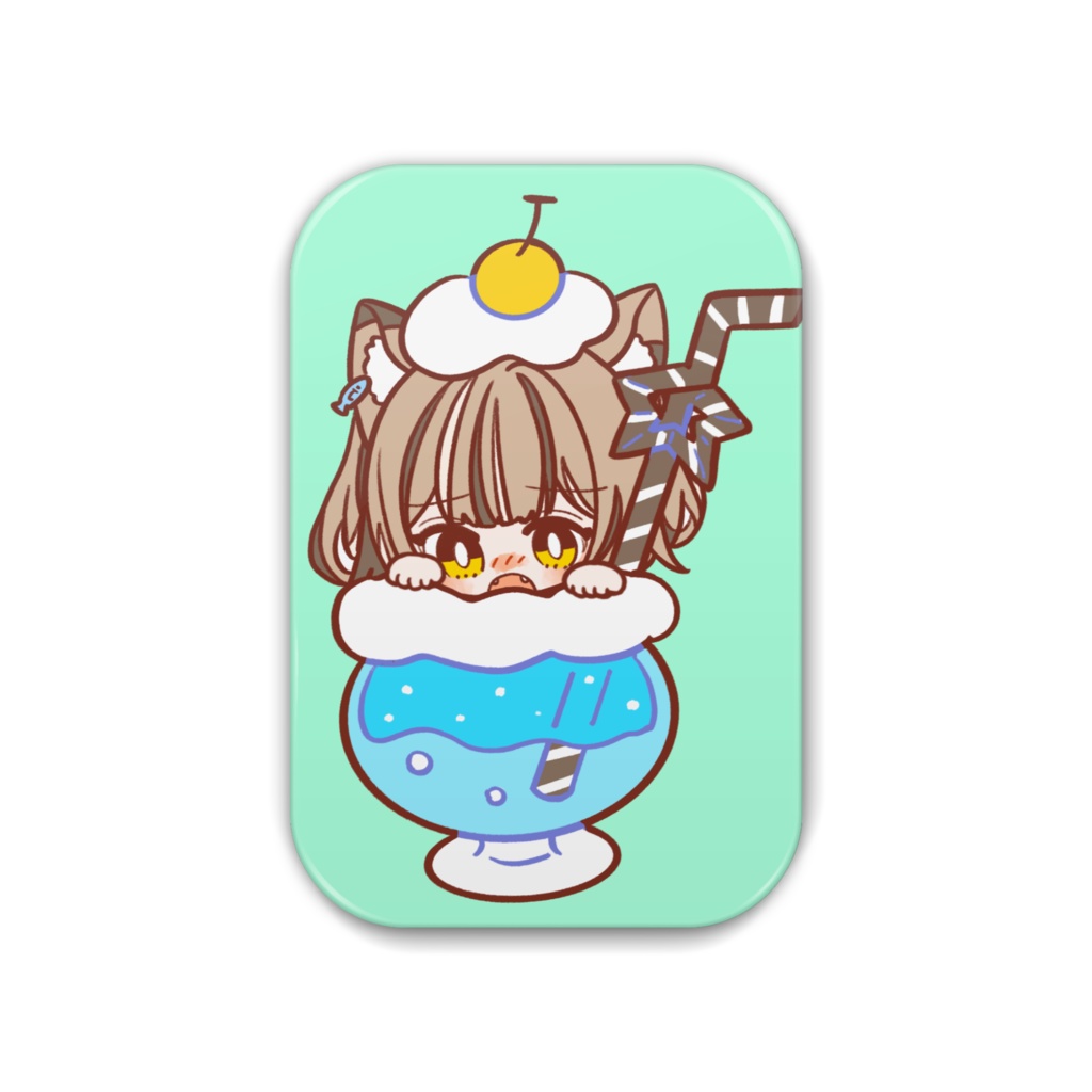 寝恋しらす缶バッジE🐟生誕祭記念🐈