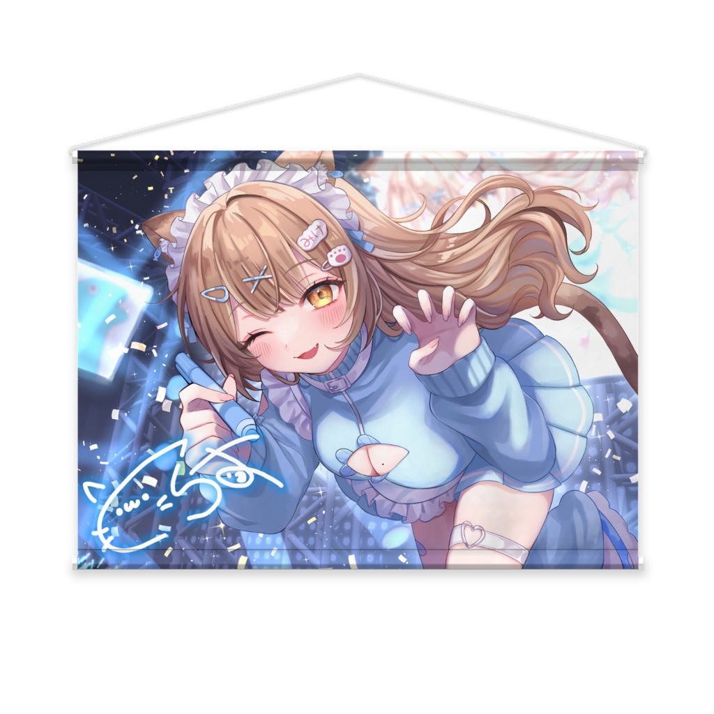 タペストリー🐈✨４周年記念寝恋しらす