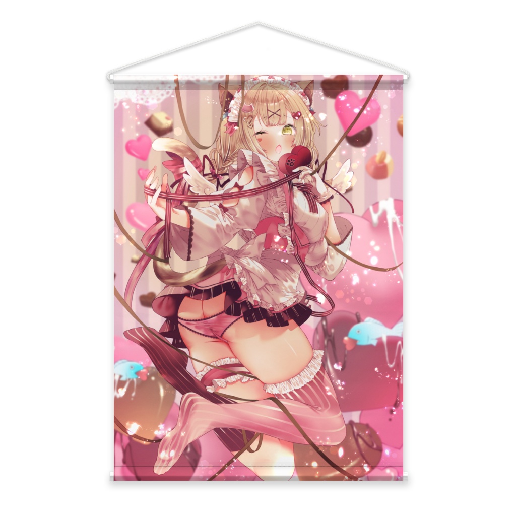 寝恋しらすバレンタイン🍫タペストリー✨🐾