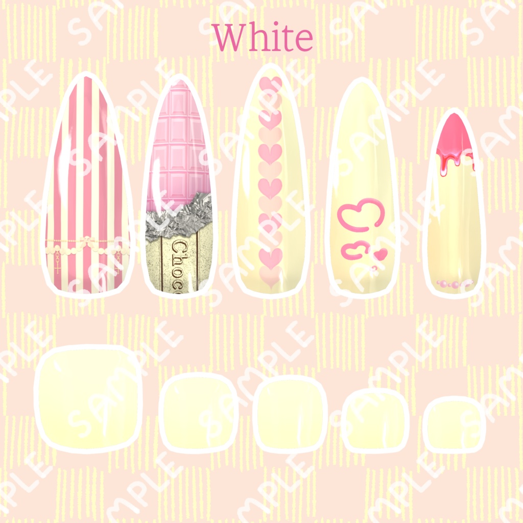 【MDollnail対応】ショコラネイル【Pointのみ対応・全3色】