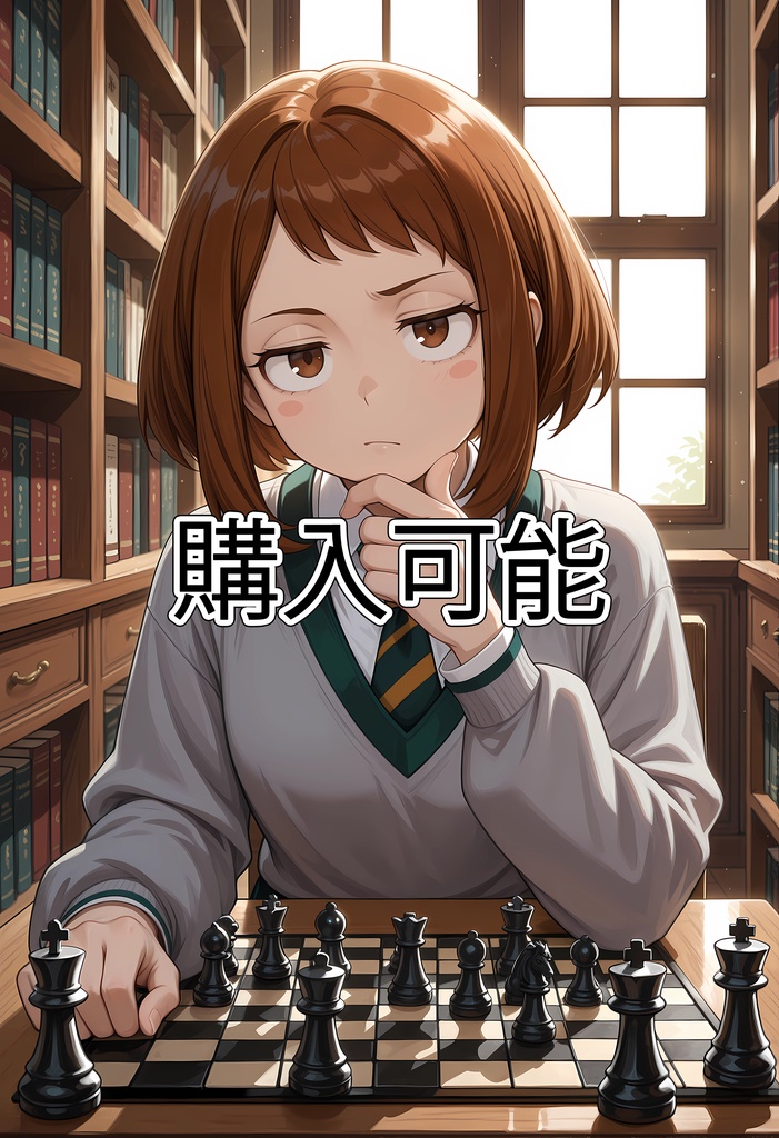 アニメ少女のデジタルアート絵画 4