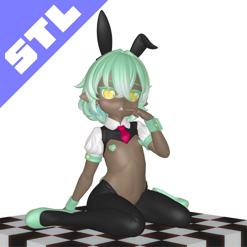 【stlデータ】オリジナル逆バニーちゃん