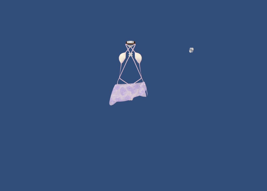 舞夜ちゃん向けスリングショット水着「らぶおーる」+清楚トッピング