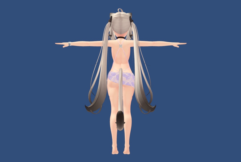 舞夜ちゃん向けスリングショット水着「らぶおーる」+清楚トッピング