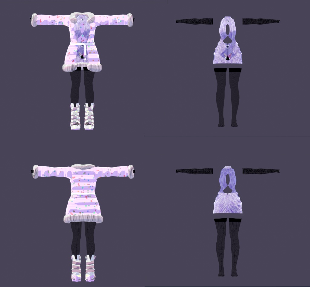 セレスティアちゃん向け衣装「らぶあふぇあ」