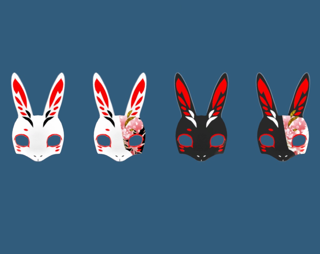 【桔梗/セレスティア/舞夜対応】卯年向け兎面