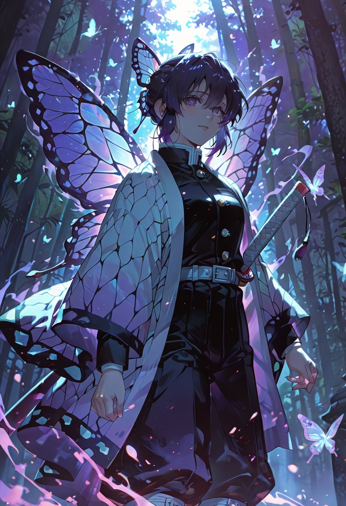 鬼滅の刃:胡蝶しのぶ スマホ用動態壁紙