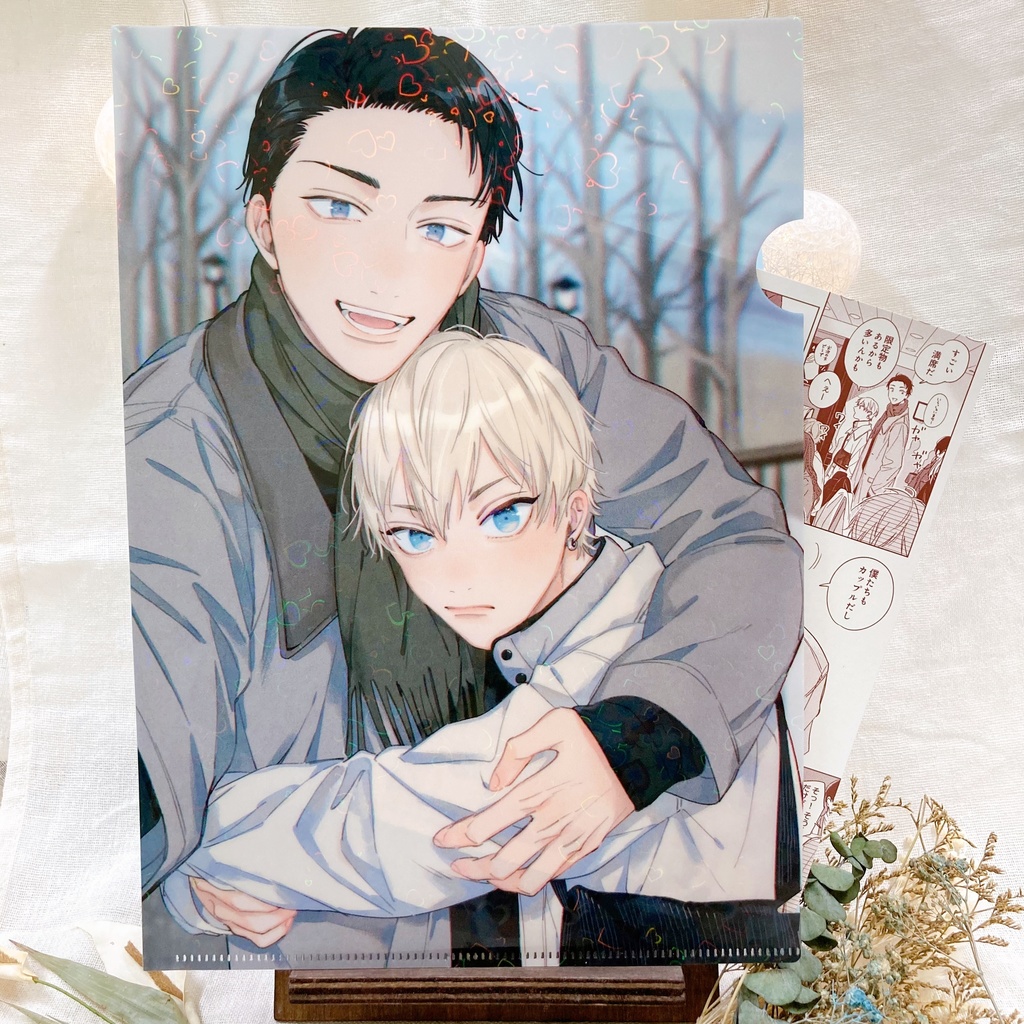 ハートホロクリアファイル(描き下ろし漫画ペーパー付き)【petit gateau展2023】