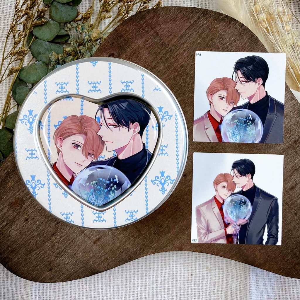 フレークシール入りハートマグネット缶【petit gateau展2023】