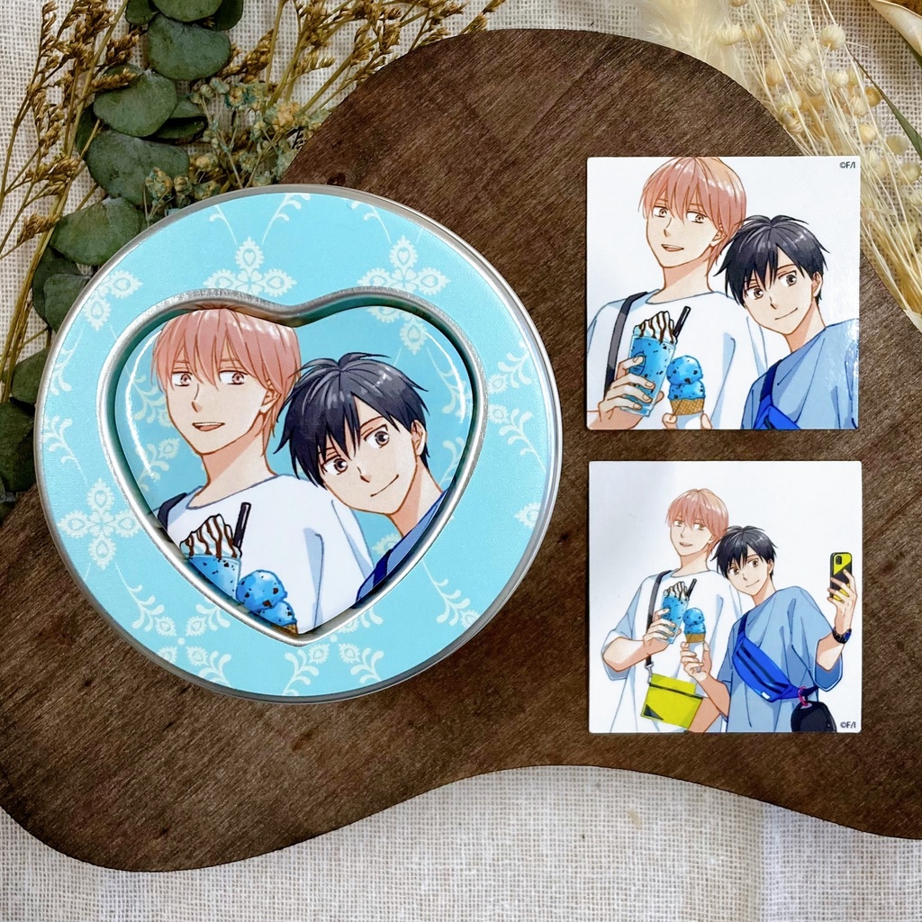 フレークシール入りハートマグネット缶【petit gateau展2023】