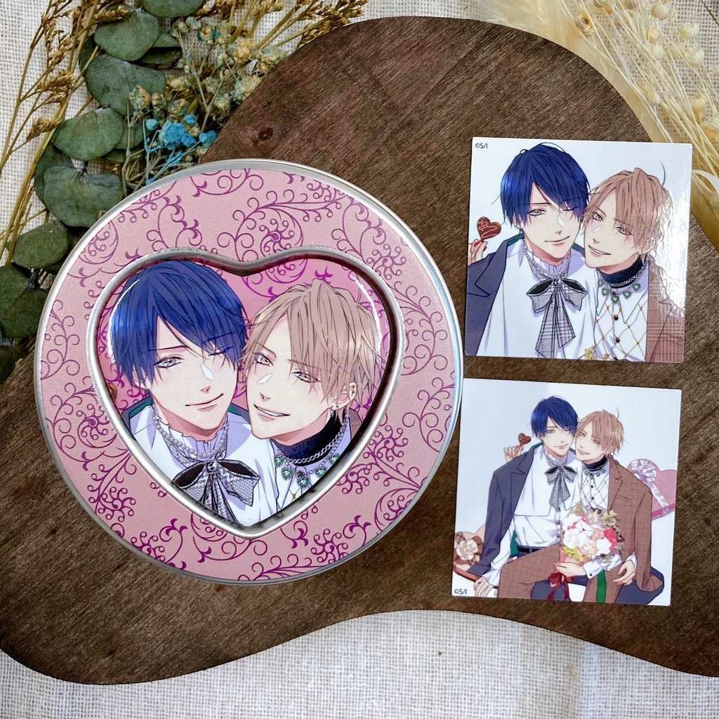 フレークシール入りハートマグネット缶【petit gateau展2023】