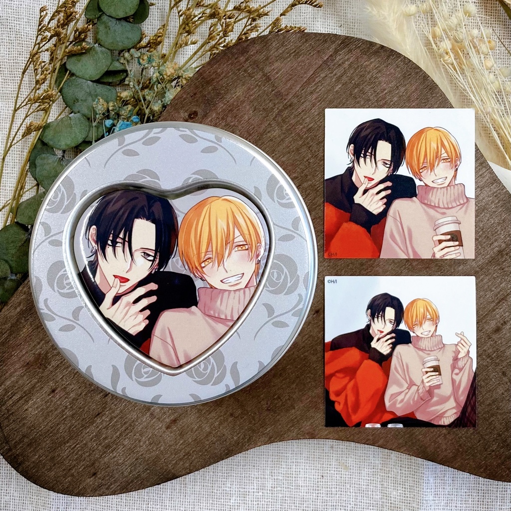 フレークシール入りハートマグネット缶【petit gateau展2023】