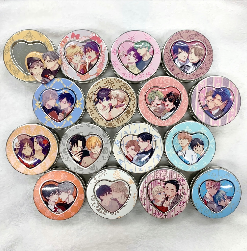 フレークシール入りハートマグネット缶【petit gateau展2023】