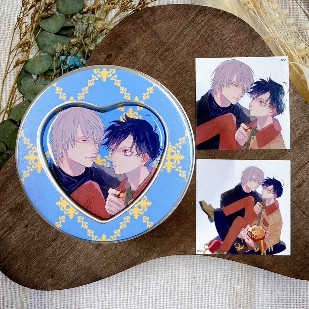 フレークシール入りハートマグネット缶【petit gateau展2023】