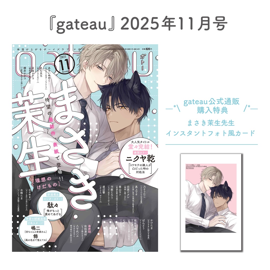 〔雑誌〕『gateau』限定特典付き