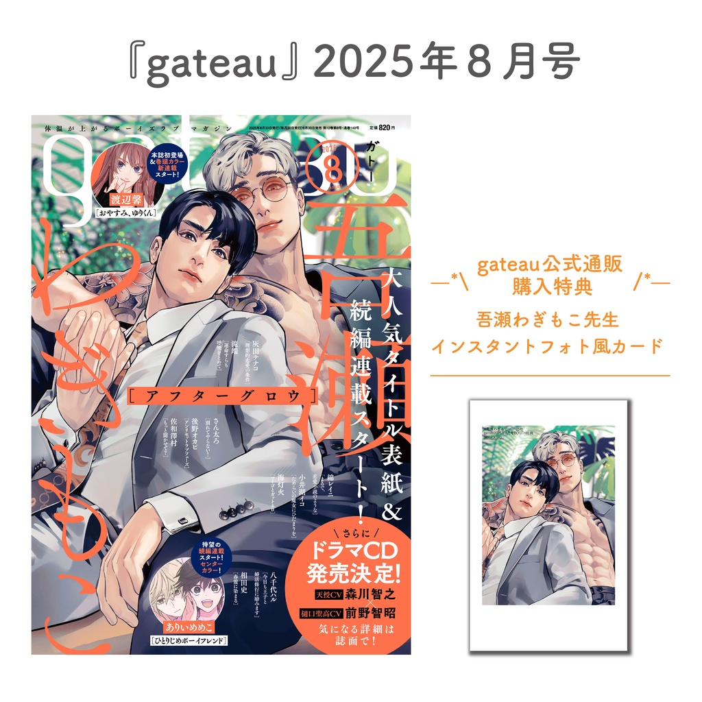 〔雑誌〕『gateau』限定特典付き