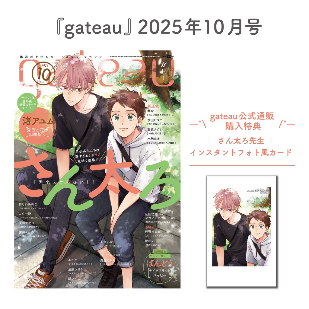 〔雑誌〕『gateau』限定特典付き