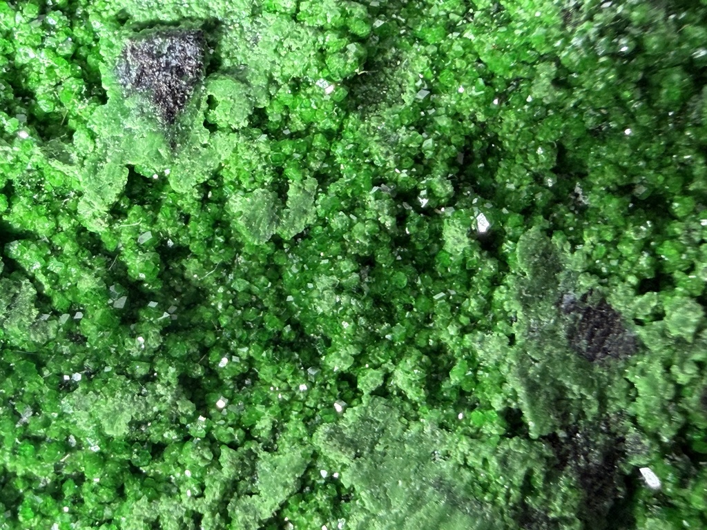 【Vtuber/動画素材】緑結晶テクスチャ（柘榴石マクロ）