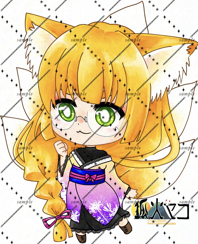 【狐火ヤコ】アクリルスタンド*デフォルメver.