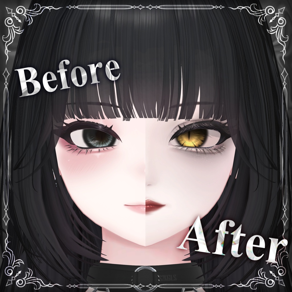 【Shuan 専用】🖤ObsidianKiss Makeup&Eye Texture🖤