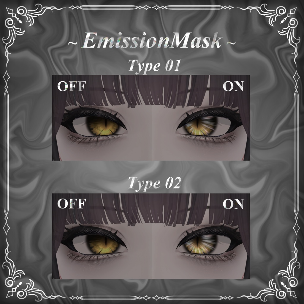 【Shuan 専用】🖤ObsidianKiss Makeup&Eye Texture🖤