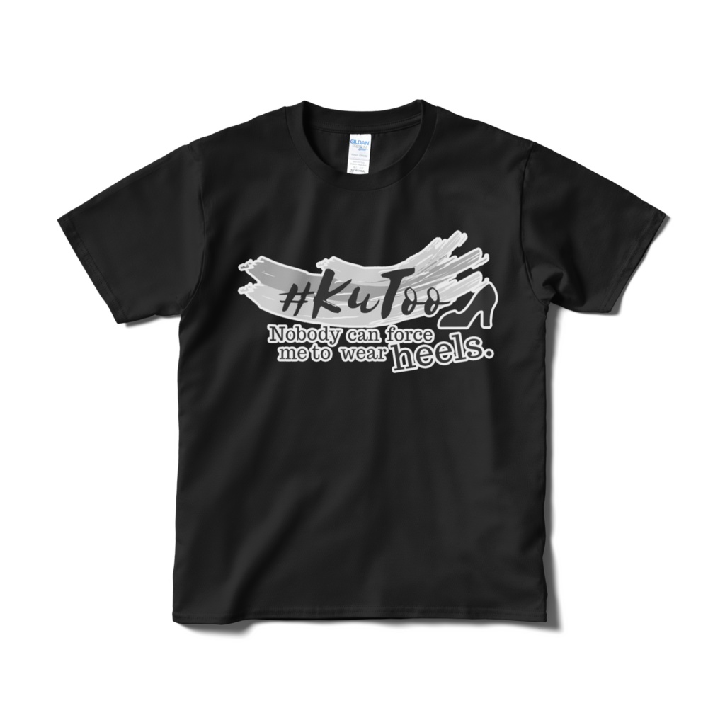 【復刻】#KuToo モノクロ Tシャツ 黒