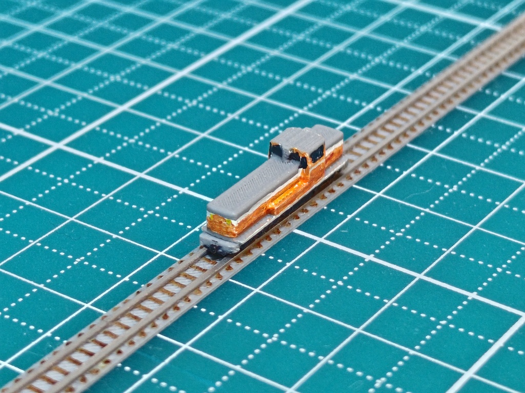 1/700 ディーゼル機関車 （2両セット、未塗装） 【1/700鉄道模型駆動システム】